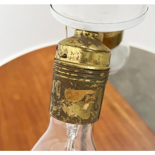 Mid-Century Wood and Brass Tripod Table Lamp, 1960s For Sale - Image 18 of 18