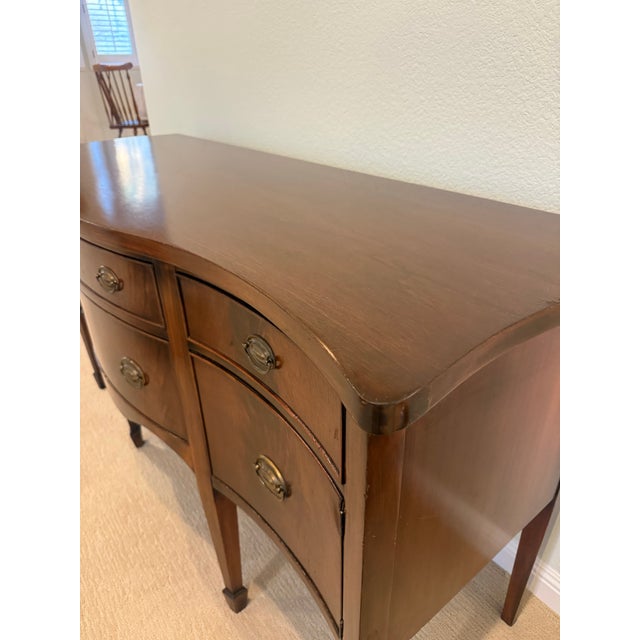 Vintage Hollywood Mahogany Sideboard Buffet For Sale - Image 10 of 12