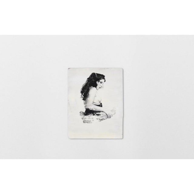 “Untitled”, an Original Acrylic and Screenprint on Wood Panel by Leo Gabin. This art work was make for the previous owner....