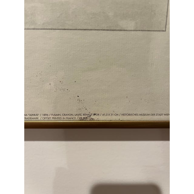 Gustav Klimt Junius Art Nouveau Framed Print, Collection Verge Nouvelles France For Sale - Image 9 of 11