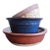 Set of 3 Vintage Stoneware Pottery Bowls For Sale