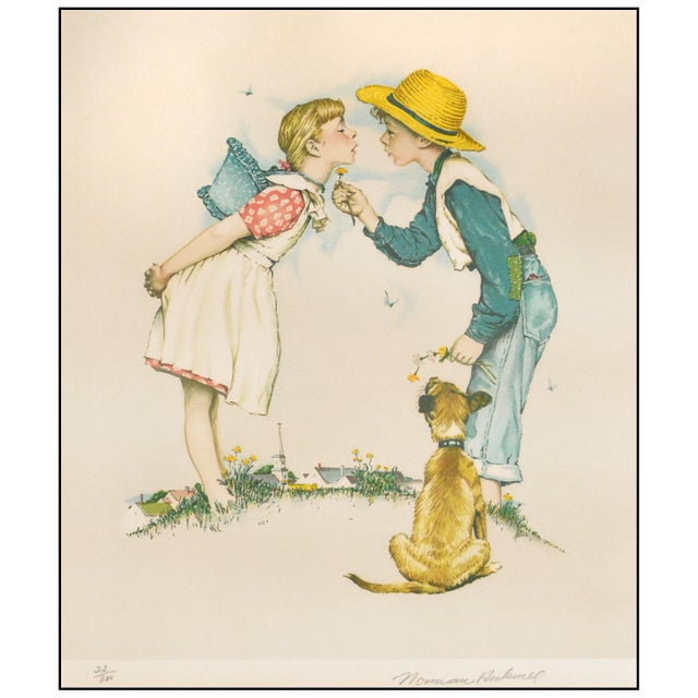 Illustration Late 20th Century Buttercup Illustration Lithograph Norman Rockwell For Sale - Image 3 of 7