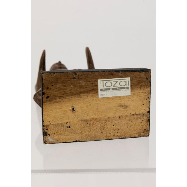 Late 20th Century Female Tribal Wood Sculpture for Tozai Home For Sale - Image 5 of 5