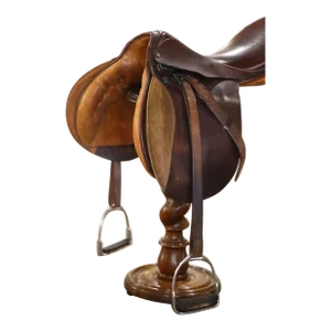 Vintage Stubben Siegfried Swiss Brown Leather Horse Saddle