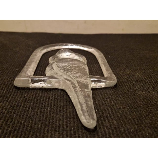 1960s Mid Century Modern Grand Crystal Parrot on His Perch - Hanging Home Decor/ Sculpture For Sale - Image 5 of 12