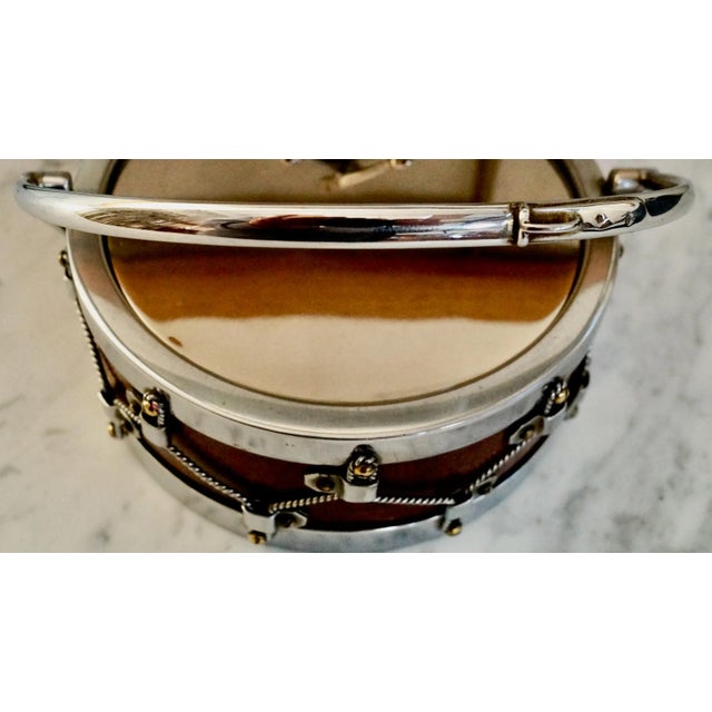 Oak Silver Plate Bon Bon Drum from John Grinsell & Sons For Sale - Image 11 of 13