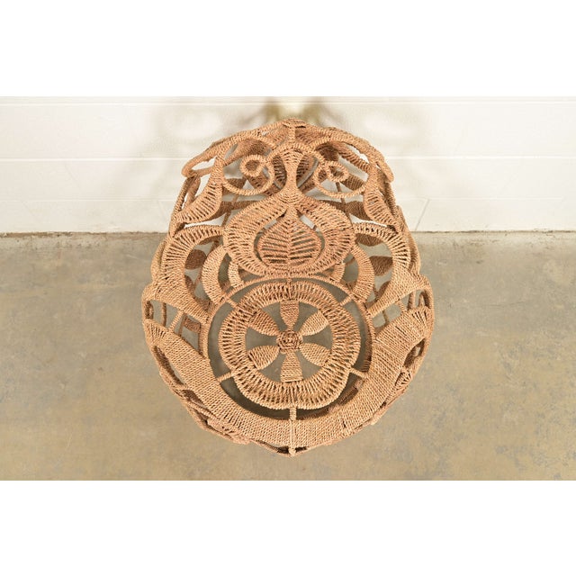 Early 21st Century Organic Modern Rope Lace Lounge Chair by Jo-Liza For Sale - Image 5 of 12