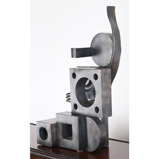 2010s Signed Eugene Perry Stainless Steel Art Sculpture, 2018 For Sale - Image 5 of 11