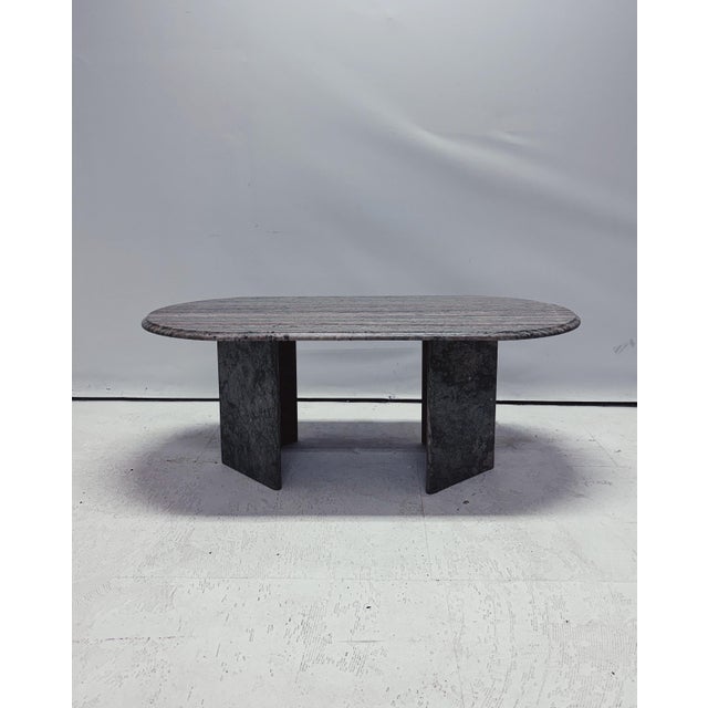 Oval Vintage Coffee Table, 1980s For Sale - Image 3 of 9