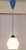 1970s Vintage Ceiling Lamp with White Glass Shade on Black Plastic Mount, 1970s For Sale - Image 5 of 7