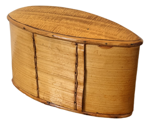 Vintage Thai Akha Hill Tribe Bamboo & Rattan Tobacco Box