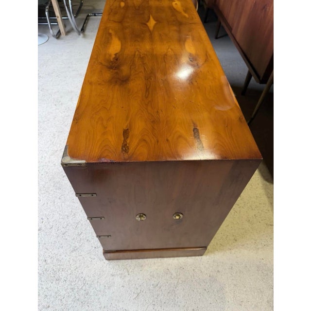 Antique Military Campaign Sideboard in Burr and Burl Walnut For Sale - Image 13 of 18