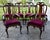 Pennsylvania House Cherry Dining Chairs Vintage Queen Anne Set of 6 Velvet For Sale - Image 10 of 17