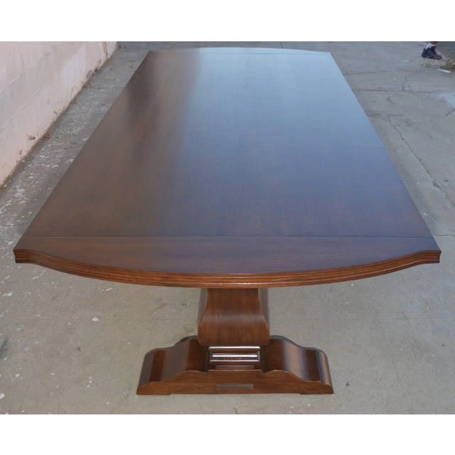 Renaissance Expandable Dining Table in Rift-Sawn Oak, Custom Made by Petersen s For Sale - Image 3 of 11