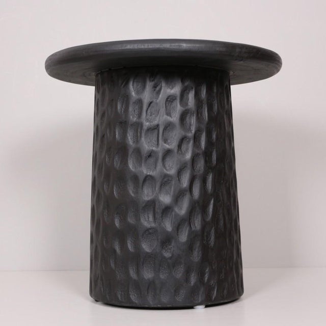 Kimi Oak Wood Side Table For Sale - Image 4 of 5