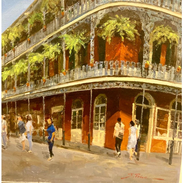 Paint "New Orleans" Contemporary Original City Scene Oil Painting on Canvas by J. Price For Sale - Image 7 of 9