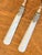 Late 20th Century Eme Italian Faux Mother of Pearl Stainless Flatware For Sale - Image 5 of 11