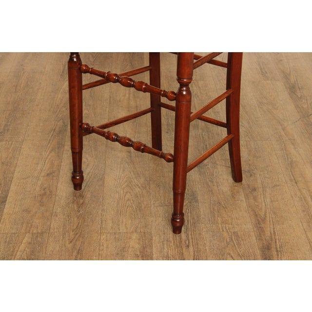 Early 21st Century French Country Farmhouse Style Wheat Back Rush Seat