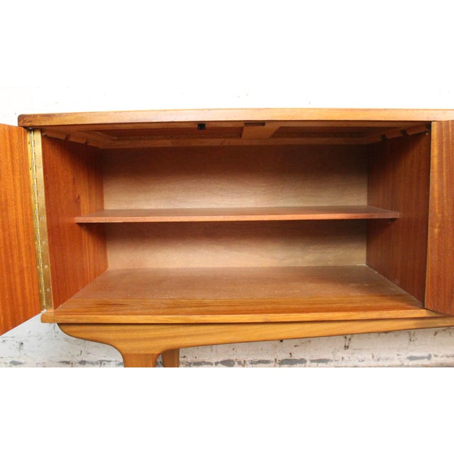 Mid-Century Teak Credenza W/ Louvered Front For Sale - Image 15 of 18