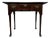 18th Century Antique English Oak Side Table with Three Drawers For Sale