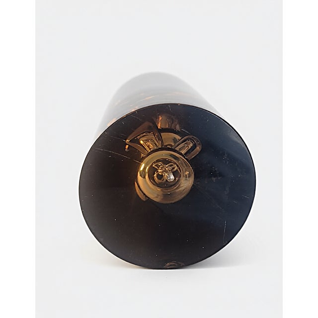 1960s Mid-Century Modern Hand-Blown Smoked Amber Glass Vase by Czech Glassmaker Beránek For Sale - Image 5 of 5