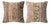 Muted Turkish Rug Pillow Cover 20'' X 20'' - Set of Two For Sale