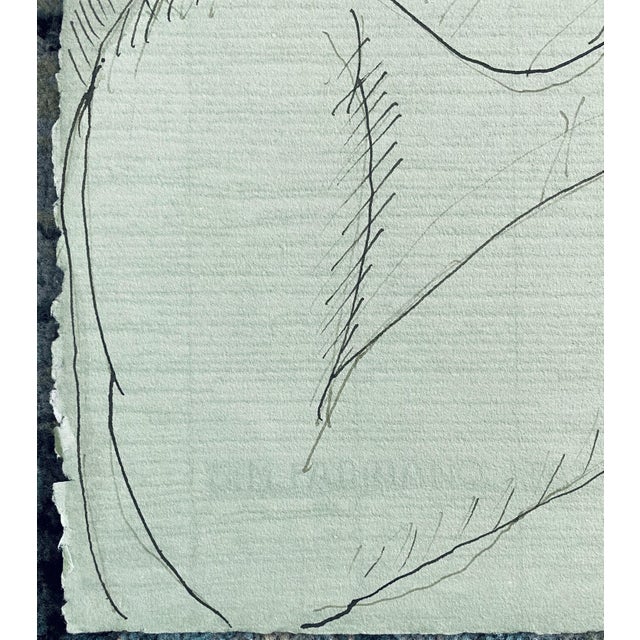 Late 20th Century Gary Hansmann, Modern Figurative Surrealism Watercolor Painting, Drawing - Women On The Beach, 2008 For Sale - Image 5 of 9