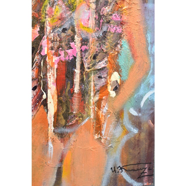 Uldis Krauze, Nightgown, 2020, Oil Painting on Board For Sale - Image 3 of 9