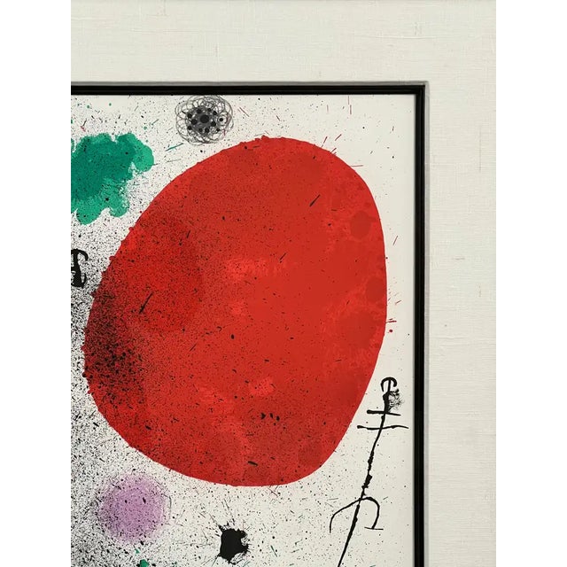 Joan Miró Joan Miro Migratory Bird Printed by Mourlot, Maeght 652 Hand Signed & Numbered 1970's For Sale - Image 4 of 15