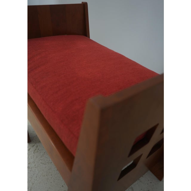 2000 - 2009 Stickley Cherry Mission Limbert Bench For Sale - Image 5 of 14
