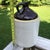 Ceramic Antique Primitive 2 Gallon Moonshine Jug Crock With Salt Glaze For Sale - Image 7 of 8