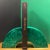 Arch shaped bookends in malachite finished resin with brass detailing. These are handmade and in new, perfect condition....