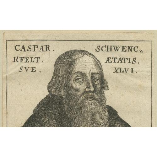 After Frantz Friderich, Caspar Schwenckfeld Portrait, 1500s, Engraving For Sale - Image 4 of 9