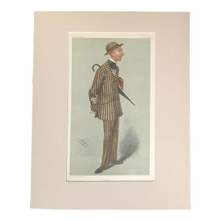 Antique Matted Vanity Fair Caricature by Spy "The Hatter", 1904 For Sale