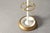 Metal coat rack, made in Germany around 1960. White lacquered steel tubing, aluminum with gold-colored coating – cast iron...