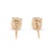 Unisex 14k Yellow Gold 0.90ctw Round Brilliant Diamond Screw Back Stud Earrings, Pair For Sale In Houston - Image 6 of 9