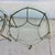 Metal Vintage Labarge Side Tables Brass Glass Hoof Footed Octagonal Pair For Sale - Image 7 of 12