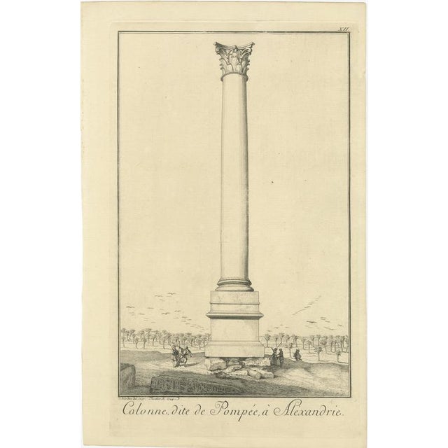 Frederik Ludvig Norden, Pompey's Column, 1755, Engraving on Paper For Sale - Image 10 of 10