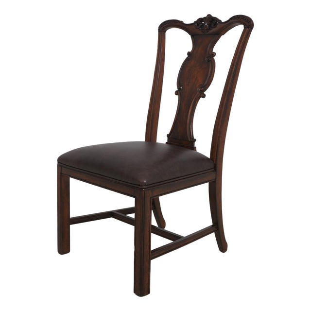 Chippendale Style Mahogany Side Chair For Sale