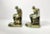 1920s John Ruhl Pair of Bronze Neoclassical Revival Roman Scroll Scribe Bookends Good vintage condition. Height 5 1/2”...