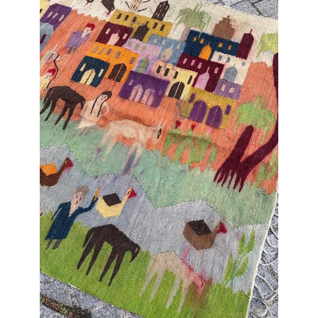 Vintage Egyptian Tapestry, 1950s For Sale - Image 3 of 18