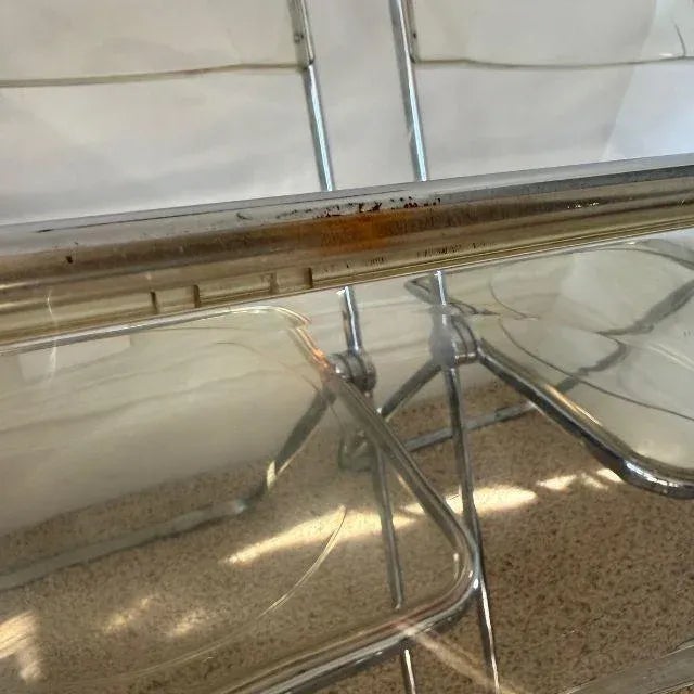 1960s Plia Folding Chairs, by Giancarlo Piretti for Anonima Castilli, Set of Four (4) For Sale - Image 16 of 18