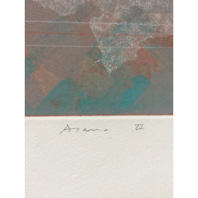Abstract Robert Kelly "Asana II " Original Contemporary Abstract Lithograph For Sale - Image 3 of 10