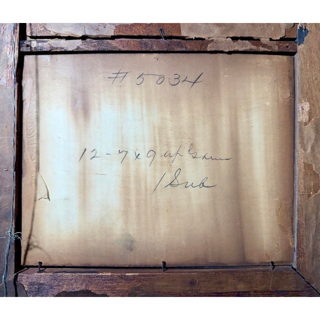 Antique Triptych Signed Painting of Game Birds & Still Life Fruit For Sale - Image 12 of 12