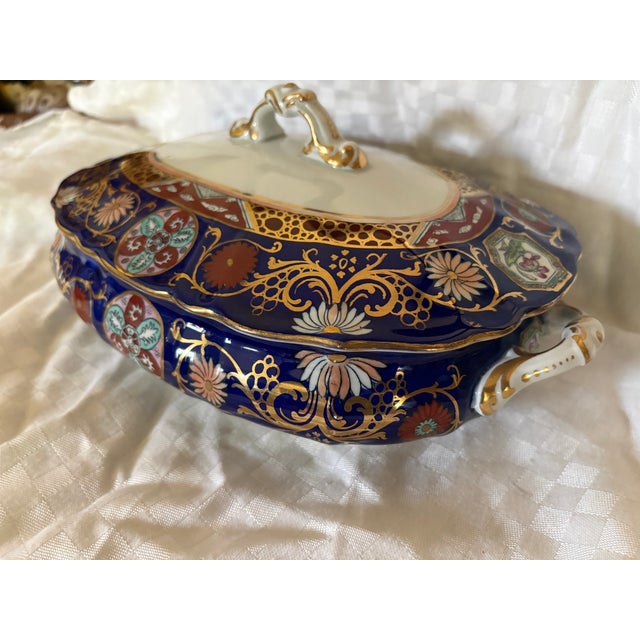 Early 19th C Imari Pattern Mason's Ironstone Covered Tureen For Sale - Image 13 of 14