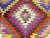 1960s Colorful Organic Wool Handmade Turkish Boho Kilim Rug For Sale - Image 9 of 12