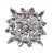Vintage Starburst Rhinestone Brooch Pin For Sale - Image 4 of 4