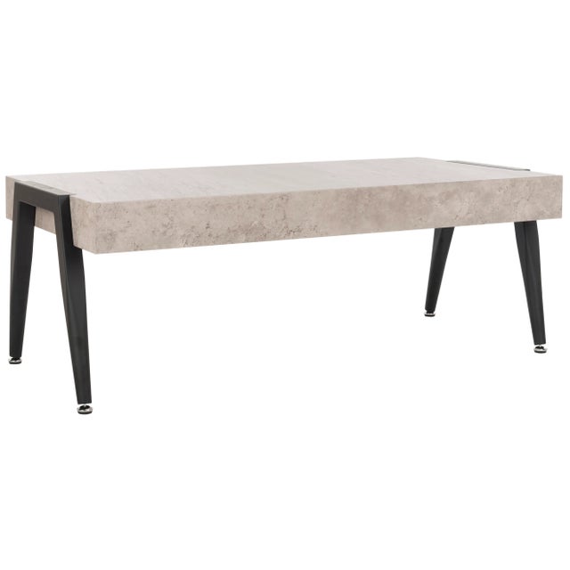 Modern Roberts Coffee Table in Light Grey & Black For Sale - Image 3 of 8