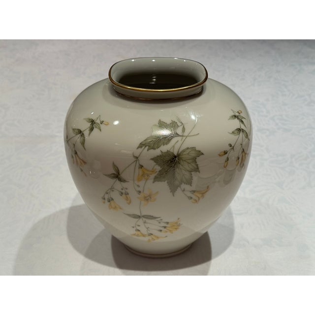 A beautiful vintage mid-century German fine porcelain ovoid vase crafted by the renowned Krautheim & Adelberg (K&A)...