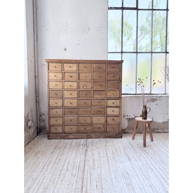1950s Pine Workshop Cabinet with Drawers, 1950s For Sale - Image 5 of 18